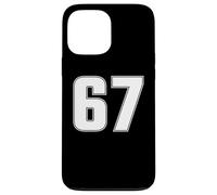 NUMBER 67 SIXTY SEVEN YEARS OLD AGE SPORTS TEAM JERSEY 67TH Case for iPhone 13 Pro Max