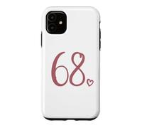 Number 68, Sixty-Eight For Women 68 Years Old 68th Birthday Case for iPhone 11