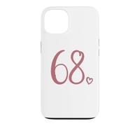 Number 68, Sixty-Eight For Women 68 Years Old 68th Birthday Case for iPhone 13