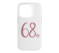 Number 68, Sixty-Eight For Women 68 Years Old 68th Birthday Case for iPhone 14 Pro
