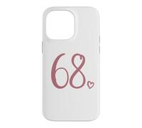 Number 68, Sixty-Eight For Women 68 Years Old 68th Birthday Case for iPhone 14 Pro Max