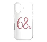 Number 68, Sixty-Eight For Women 68 Years Old 68th Birthday Case for iPhone 17