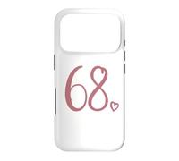Number 68, Sixty-Eight For Women 68 Years Old 68th Birthday Case for iPhone 17 Pro