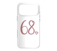 Number 68, Sixty-Eight For Women 68 Years Old 68th Birthday Case for iPhone 17 Pro Max