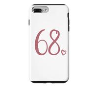Number 68, Sixty-Eight For Women 68 Years Old 68th Birthday Case for iPhone 7 Plus/8 Plus
