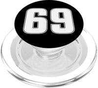 NUMBER 69 SIXTY NINE AGE YEAR SPORT JERSEY #69 FRONT & BACK PopSockets PopGrip for MagSafe