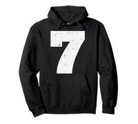 Number 7 Matching 67 Meme Halloween 7th Birthday Kids Boys Pullover Hoodie