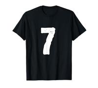 Number 7 Motivation Gym Halloween Meme for Men and Women T-Shirt
