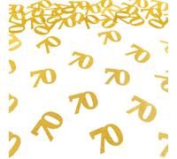 Number 70 Confetti Birthday Decorations - Gold Glitter 70th birthday Confetti Table Scatters Decorations Supplies for Birthday Anniversary Party