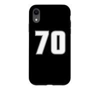NUMBER 70 SEVENTY YEARS OLD AGE SPORTS TEAM JERSEY 70TH Case for iPhone XR