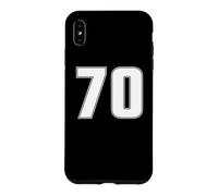 NUMBER 70 SEVENTY YEARS OLD AGE SPORTS TEAM JERSEY 70TH Case for iPhone XS Max