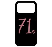 Number 71 Seventy-One, For Women 71 Years Old 71st Birthday Case for iPhone 17 Pro Max