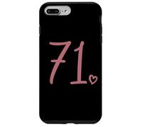 Number 71 Seventy-One, For Women 71 Years Old 71st Birthday Case for iPhone 7 Plus/8 Plus