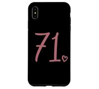 Number 71 Seventy-One, For Women 71 Years Old 71st Birthday Case for iPhone XS Max