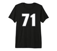 Number 71 Seventy ONE Year Sport Jersey #71 Front & Back Premium T-Shirt