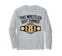 Number 8 Championship Belt Graphic, Elite Winner Long Sleeve T-Shirt