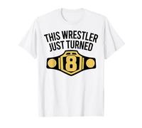 Number 8 Championship Belt Graphic, Elite Winner T-Shirt