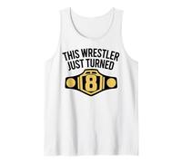 Number 8 Championship Belt Graphic, Elite Winner Tank Top