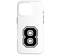 Number 8 Jersey for a Happy 8th Birthday Twin Day Case for iPhone 16 Pro