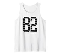 Number 82 Sports Team 82nd Jersey Varsity Birthday Football Tank Top