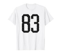 Number 83 Sports Team 83rd Jersey Varsity Birthday Football T-Shirt