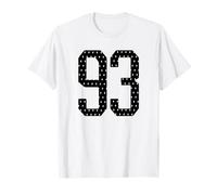 Number 93 Sports Team 93rd Jersey Varsity Birthday Football T-Shirt