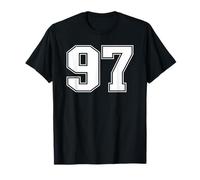 Number 97 Sports Numbered Player Number Ninety-Seven T-Shirt