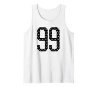 Number 99 Sports Team 99th Jersey Varsity Birthday Football Tank Top