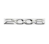 Number Badge Bonnet for Peugeot 2008 2020 2021 2022,Replacement Emblem ABS 3M Self-Adhesive Car Front Bon Emblem Sticker Decal Model Badge Car Exterior Accessories