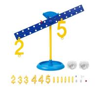Number Balance Beam Kit, Safe And Sturdy Material, 26x24cm, Math Balance Scale Learning Toy, Interactive Counting Math Toy, Multi-Setting Design, For Study Desks Bedroom Playrooms