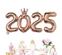 Number Balloons 2025,Foil Balloons 2025 - New Year 2025 Number Balloon Decorations,2025 Foil Balloon Numbers for Wedding, Holiday Parties, Friends Gathering, Celebrating