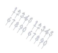 Number Birthday Holders, Cake Candleholder Numbers 0-9 Toppers Decors Anniversary Party Celebration Birthday Holders for