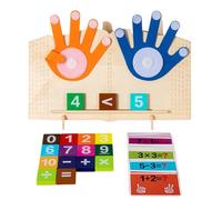 Number Brick Toys - 29.4x16.5cm Counting Blocks, Wooden Learning Board, Math Practice Kit, Number Recognition Training Set, Arithmetic Game | Skill Building Learning Tool For School Home Education
