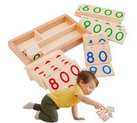Number Cards - 1-9000 Math Learning Flash Cards for Early Educat