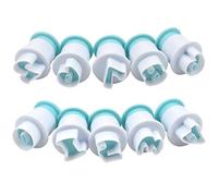 Number Cookie Cutters Number Cake Mould Fondant Number Molds of 0-9 Mini Plastic Biscuit Mould Press Icing Plunger for Cookies Dessert Cupcake Cake Biscuit Decorating in Birthday Anniversary Wedding