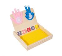 Number Counting Blocks for Kids Educational Math Manipulatives Sand Writing 2 in 1 Preschool Learning Toys Sand Painting Toy Counting Blocks for 3 4 5 Year Old