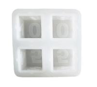 Number Cube Mold Dice Decoration Decoration Number Cube Silicone Mold Epoxy Resin Flexible Calendar for Block Calendar