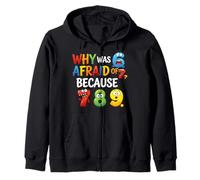 Number Day Costume Maths Numbers For Kids Preschool Zip Hoodie