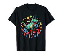 Number Day Dinosaur Numbers Math Day Kids T-Rex Costume Boys T-Shirt