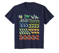 Number Day Dinosaurs Dino Math Teacher Toddler Kids T-Shirt