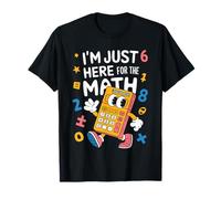 Number Day Gifts Kids Funny Math Day 2025 Kids Unisex Black Short Sleeve Cotton Polyester Numerical Cartoon Crew Neck Straight Basic Pullover T-Shirt
