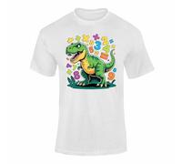 Number Day Maths TShirt Kids Fun Learning Numbers Cartoon Animals School Outfit White 7-8 Years Style 04