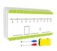 Number Dry Erase Board - Math Whiteboard Flash Cards 0-20 Double-Sided Addition Subtraction Learning Game Set, Teaching Resource in the Classroom | 16-Piece Practice Homeschooling