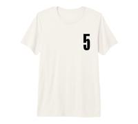 Number Five #5 Sports Team Uniform Birthday 5 Premium T-Shirt