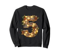 Number Five Christmas Lights Decor Sweatshirt