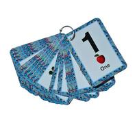Number Flashcards 1-20 with Words for Toddlers | Educational Numbers Flash Cards for Kids | Wipeable, Laminated, Tear-Proof Learning Cards with Ring | Preschool Math Learning Tool