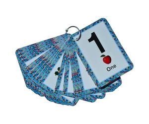 Number Flashcards 1-20 with Words for Toddlers | Educational Numbers Flash Cards for Kids | Wipeable, Laminated, Tear-Proof Learning Cards with Ring | Preschool Math Learning Tool