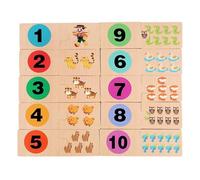 Number for Kid 1-3, Wooden for Kid 1-3 Portable Educational Wooden Number Games | Interactive Kindergarten Learning Games for Activity