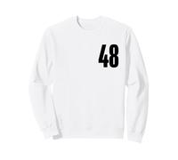 Number Forty Eight #48 Sports Team Uniform Birthday 48 Sweatshirt