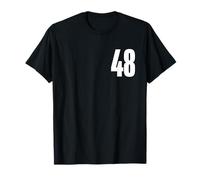 Number Forty Eight #48 Sports Team Uniform Birthday 48 T-Shirt